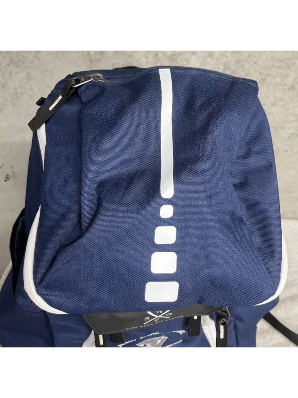 Nike Elite Quad Zip System 2.0 Navy Blue Basketball Hoops Backpack BA5259 410